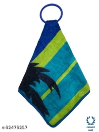 Velvet Ring Small Hand & WashBasin Towel - Length Size:12,Width Size:12, Velvet
